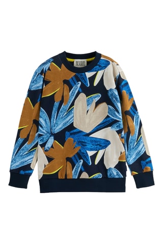 Sweat en coton biologique - Bleu