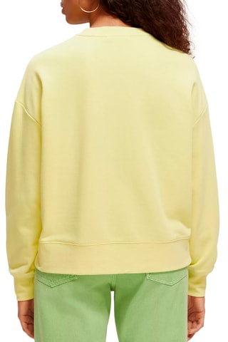 Sweat en coton biologique loose fit - Jaune