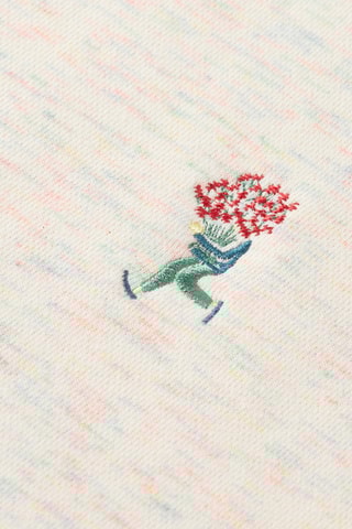 Sweat relaxed fit - Beige chiné