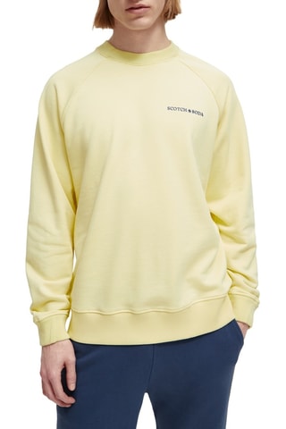 Sweat en coton biologique - Jaune