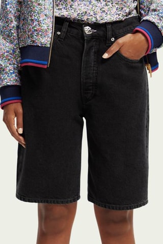 Short en jean - Noir