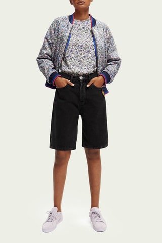 Short en jean - Noir