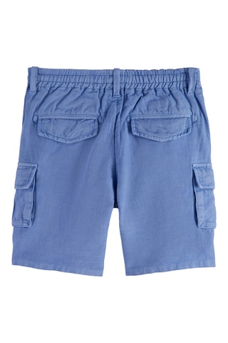Short en lin - Bleu
