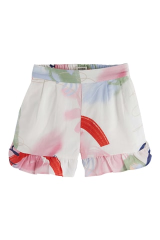 Short en lin - Blanc