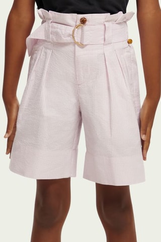 Bermuda taille haute - Ecru