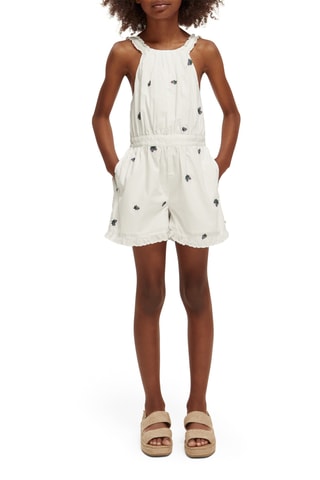 Combinaison en coton biologique - Blanc