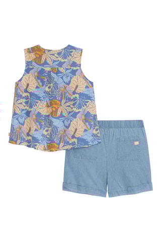 Blouse et short - Bleu clair