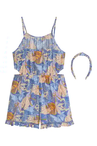 Combishort et serre-tête - Bleu clair