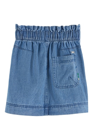 Jupe en jean taille haute - Bleu