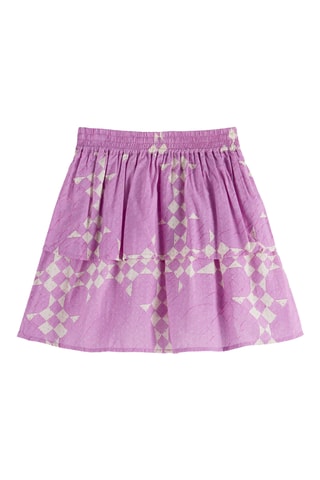 Jupe volantée - Rose foncé