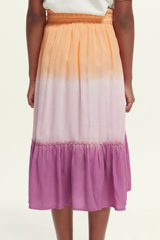 Jupe taille haute - Orange