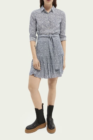 Jupe patineuse - Bleu cobalt