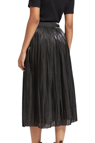 Jupe plissée taille haute - Noir