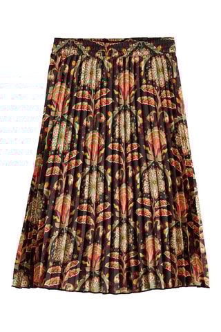 Jupe plissée - Marron