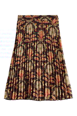 Jupe plissée - Marron