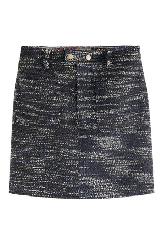 Minijupe en tweed - Bleu