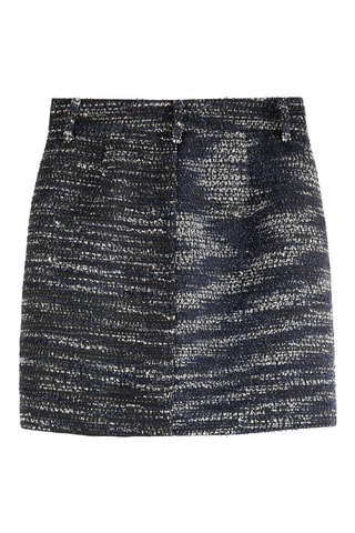 Minijupe en tweed - Bleu
