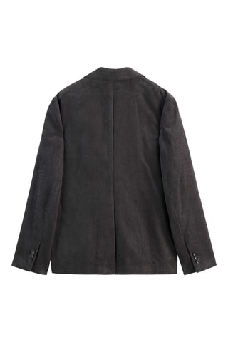 Blazer relaxed en velours - Gris foncé