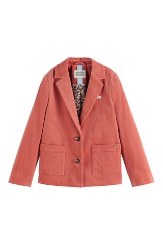 Blazer en velours - Vieux rose