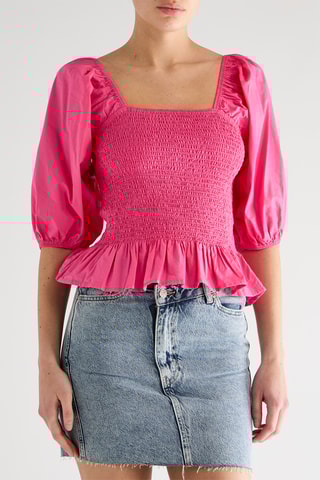 Top en coton biologique - Rose
