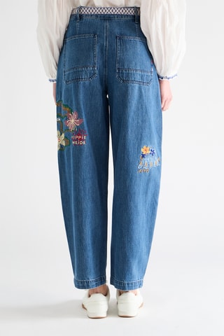 Jean en coton biologique - Bleu