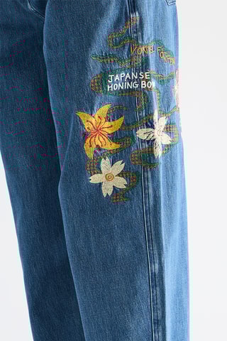 Jean en coton biologique - Bleu