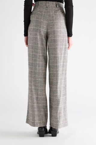 Pantalon wide legs en lin - Gris