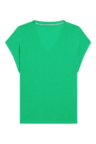 T-shirt loose en lin - Vert clair