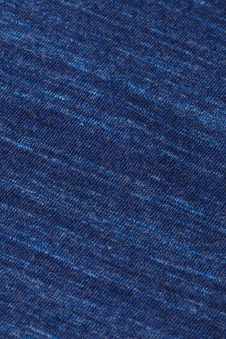 T-shirt noué boxy - Bleu cobalt chiné