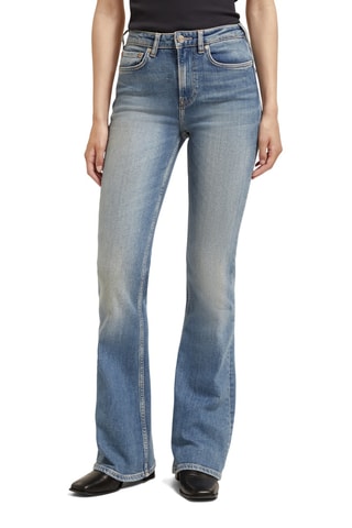 Jean flare - Bleu-gris