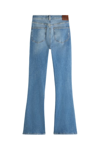 Jean flare taille haute - Ciel