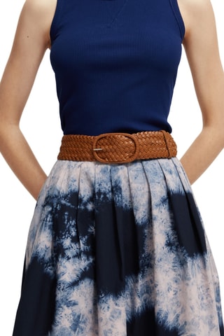 Ceinture en cuir - Marron