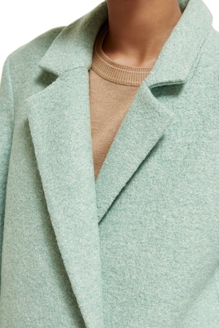 Manteau en laine - Vert d'eau chiné