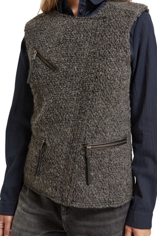 Gilet sans manches en laine - Marron