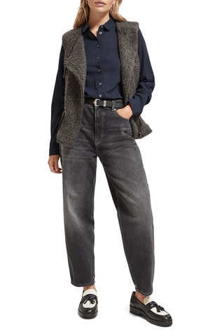 Gilet sans manches en laine - Marron