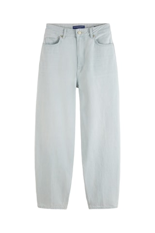 Jean relaxed taille en coton biologique - Ecru