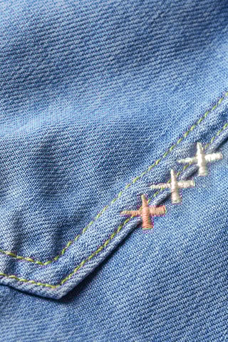 Short en jean - Bleu