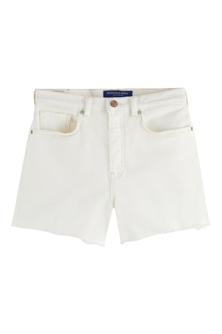 Short en jean - Blanc