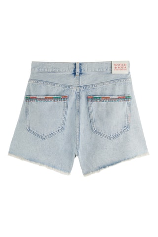 Short relaxed en jean - Bleu