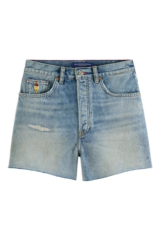 Short relaxed en jean - Bleu