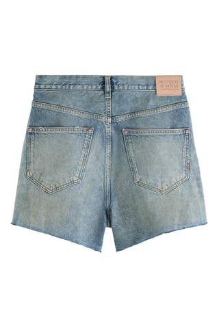 Short relaxed en jean - Bleu