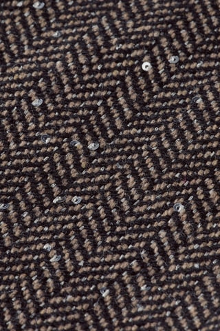 Jupe droite en laine - Gris