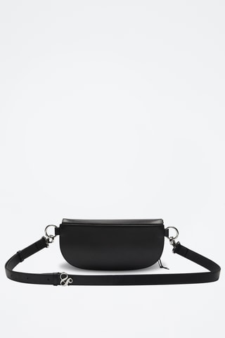 Sac bandoulière en cuir - Noir