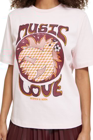 T-shirt relaxed - Nude