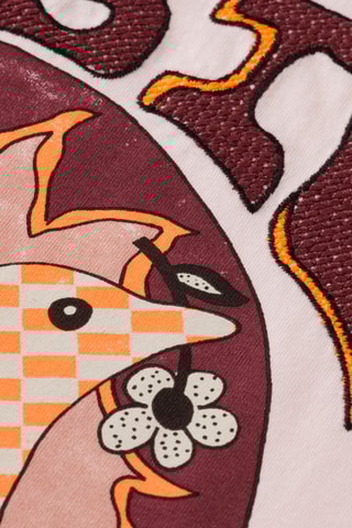 T-shirt relaxed - Nude