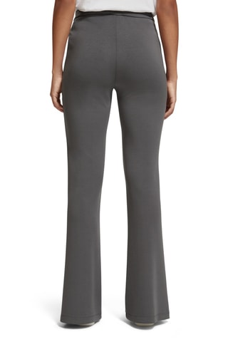 Pantalon flare taille haute - Gris