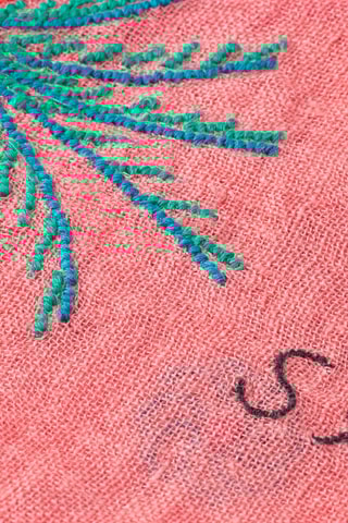 Echarpe en lin - Rose