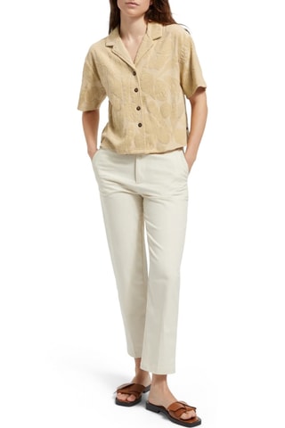 Chemisier en coton biologique - Beige