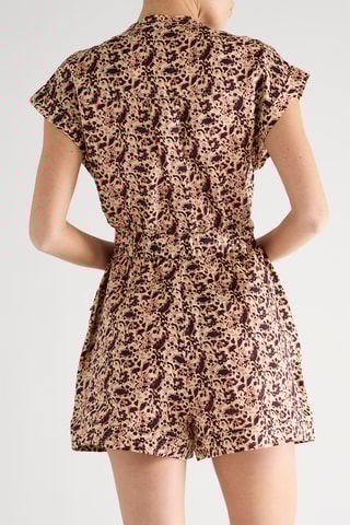 Combishort en lin - Beige