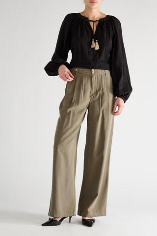 Pantalon wide legs - Kaki